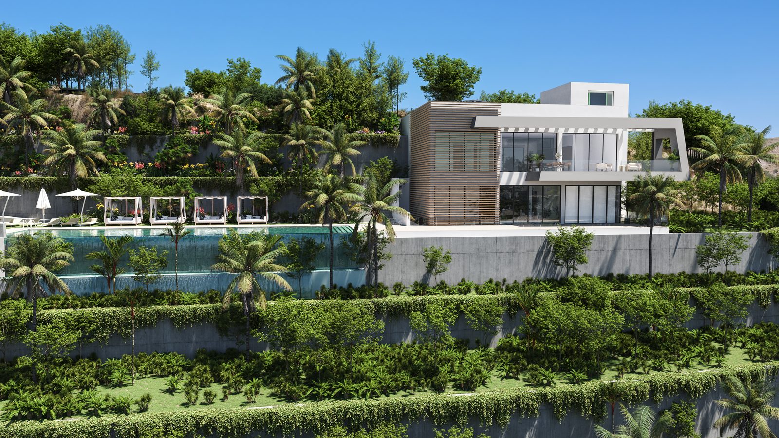 Vila s bazénem na Costa del Sol